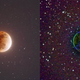The moon (left) and a view created using the new algorithm (right).